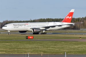 Boeing operado pela companhia russa Nordwind: símbolo de aproximação entre países comandados por regimes ditatoriais | Foto: Reprodução/Twitter/X