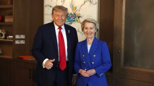 Donald Trump se reúne com Ursula von der Leyen | European Communities/Divulgação