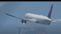 Vídeo mostra momento em que chamas atingem o motor esquerdo de aeronave, nos EUA