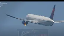 Vídeo mostra momento em que chamas atingem o motor esquerdo de aeronave, nos EUA