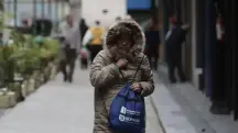 alerta de perigo - onda de frio