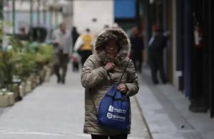 alerta de perigo - onda de frio