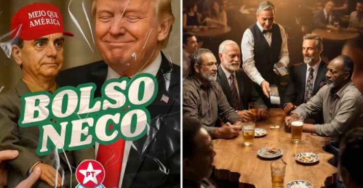 Alguns dos anúncios impulsionados pelo PT nas redes sociais | Foto: Reprodução/Redes sociais