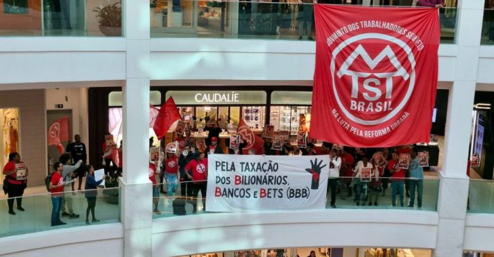 MTST invade Shopping Leblon, onde Janja fazia compras durante cúpula do Brics