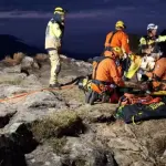 Equipes de resgate conseguiram içar o corpo da menina por volta de 23h30desta quinta-feira, 10 de julho | Foto: Divulgação/Corpo de Bombeiros/RS