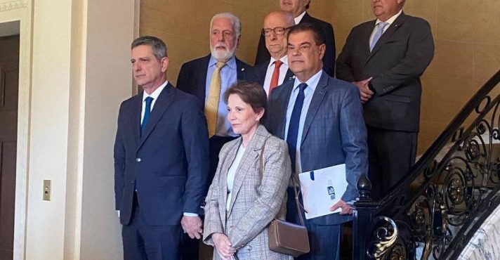 Comitiva de senadores brasileiros nos EUA | Foto: Reprodução/Redes sociais