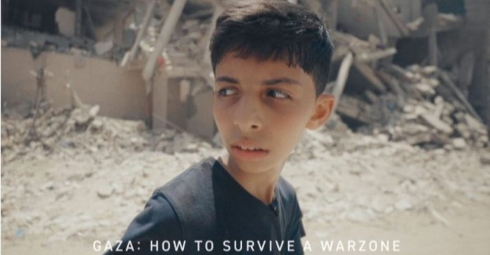 O documentário, intitulado Gaza: How to Survive a Warzone, foi produzido pela Hoyo Films e ficou disponível em plataforma da BBC | Foto: Reprodução/Redes sociais