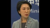 Mao Ning, porta-voz do Ministério das Relações Exteriores da China, comentou sobre as sanções dos EUA