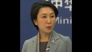 Mao Ning, porta-voz do Ministério das Relações Exteriores da China, comentou sobre as sanções dos EUA