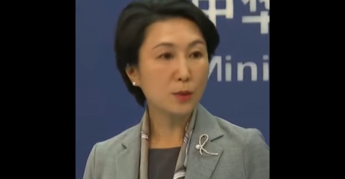 Mao Ning, porta-voz do Ministério das Relações Exteriores da China, comentou sobre as sanções dos EUA
