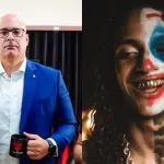 À esquerda, o secretário de Polícia Civil do Rio de Janeiro, Felipe Curi; à direita, o rapper Oruam