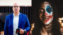 À esquerda, o secretário de Polícia Civil do Rio de Janeiro, Felipe Curi; à direita, o rapper Oruam