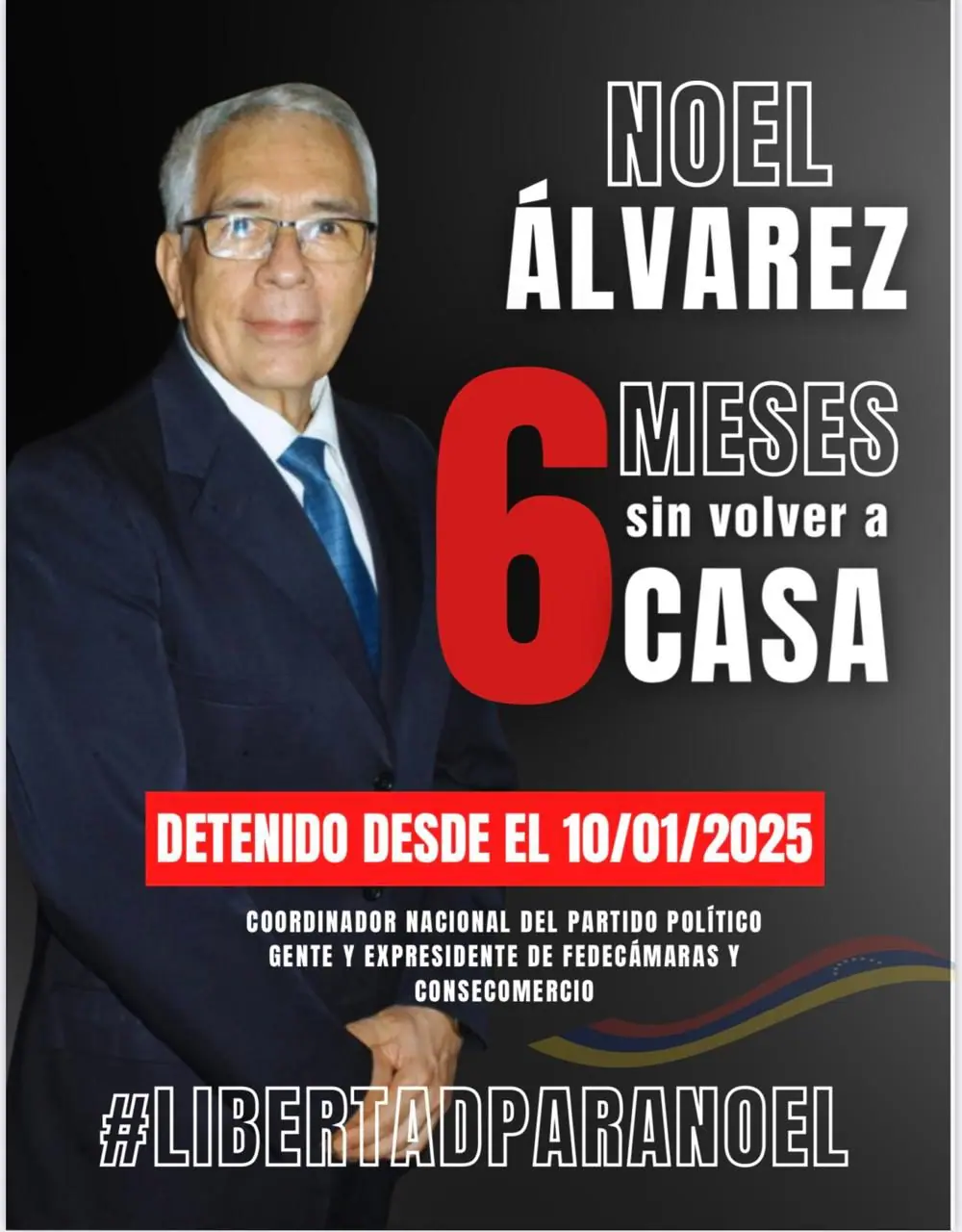 O empresário e oposicionista venezuelano Noel Vidal Álvarez Camargo, preso pela ditadura da Venezuela | Foto: Gente - Divulgação