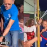 Momento em que Fátima Bezerra (PT) inaugura cano em cidade do Rio Grande do Norte | Foto: Reprodução/Redes sociais