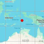 Terremoto, a 98 km de profundidade, atingiu a região das Ilhas Tanimbar, na Indonésia, nesta segunda-feira, 14 de julho | Foto: Reprodução