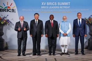 Representantes dos cinco principais países do Brics em 2023 | Foto: Ricardo Stuckert / PR