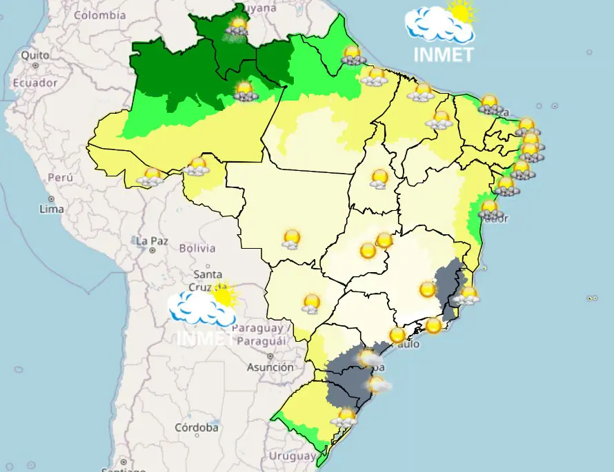 previsão do tempo - manhã - 14072025