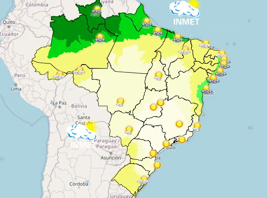 previsão do tempo - tarde - 14072025