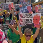 Manifestação contra Alexandre de Moraes em Belo Horizonte | Foto: Reprodução/X/@realmacosta
