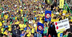 Manifestação na Avenida Paulista contra a censura e em favor do ex-presidente Jair Bolsonaro | Foto: Uiliam Grizafis/Revista Oeste