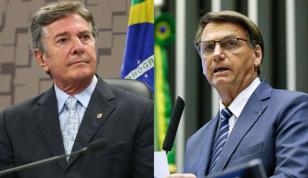 Os ex-presidentes Fernando Collor de Mello (à esquerda) e Jair Bolsonaro (direita) | Foto: Reprodução
