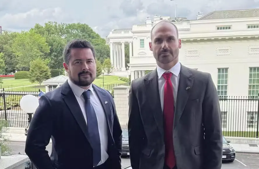 Paulo Figueiredo e Eduardo Bolsonaro
