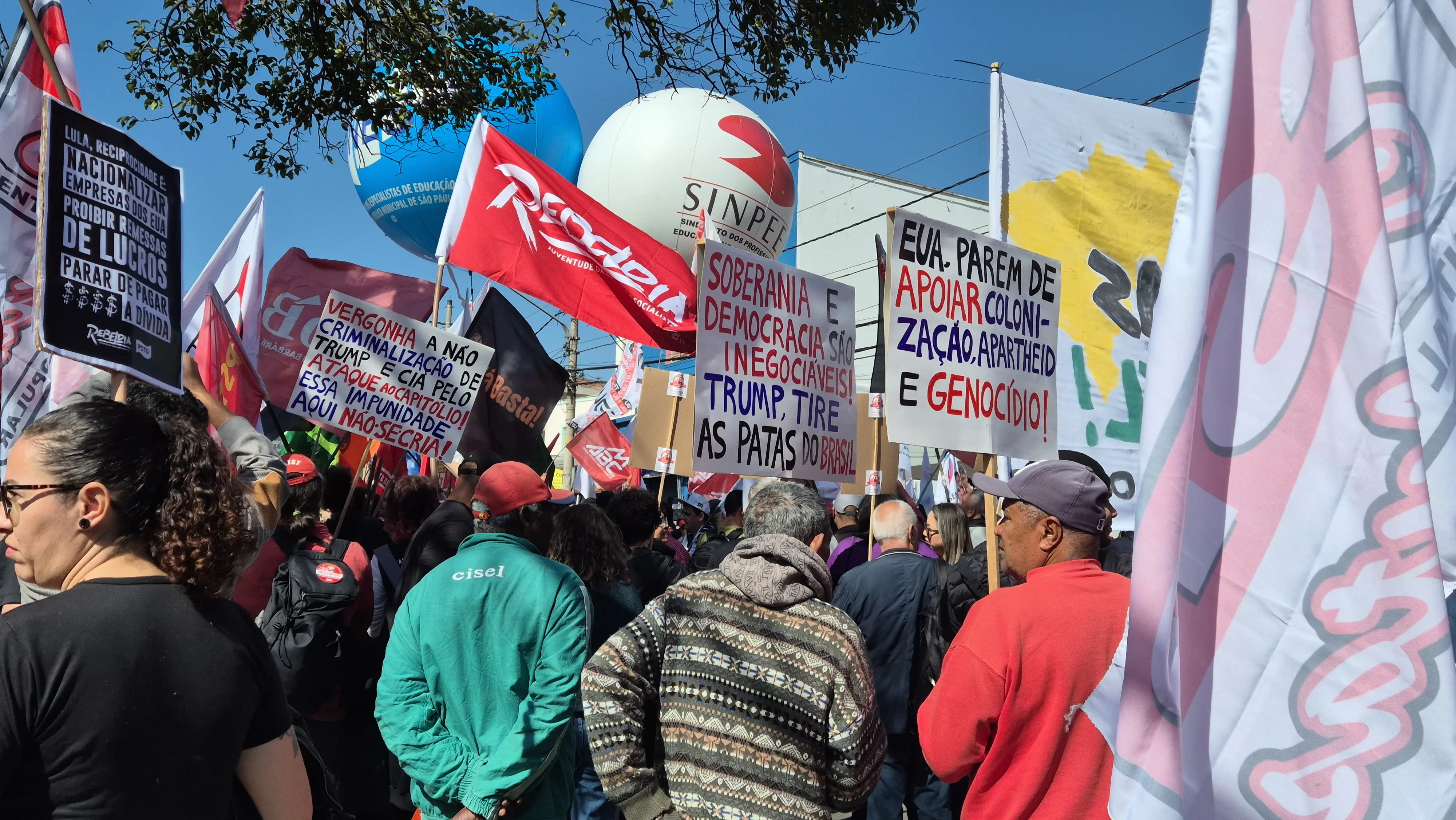 Protesto da esquerda em SP | Foto: Tauany Cattan/Revista Oeste