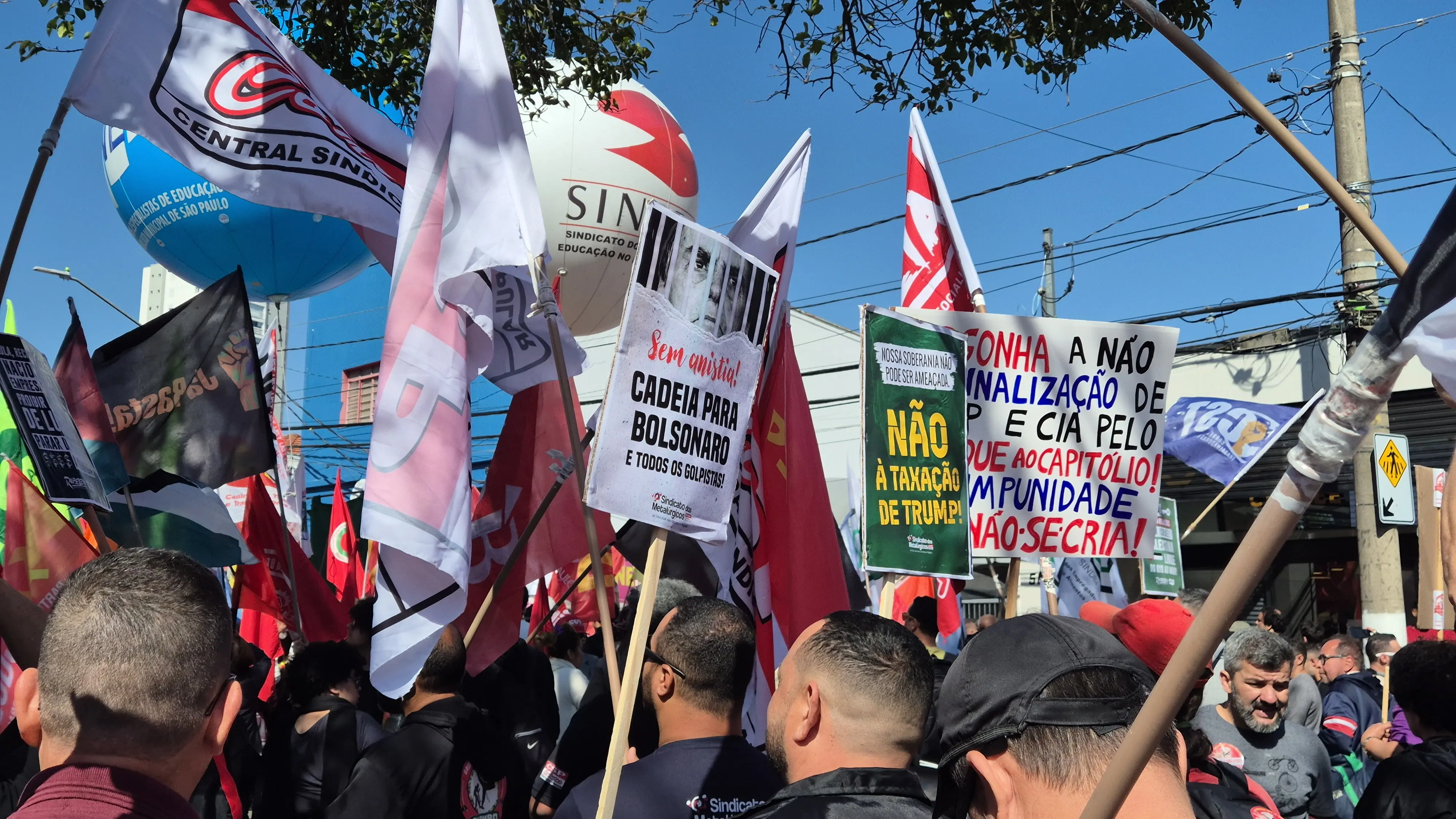 Protesto da esquerda em São Paulo | Foto: Tauany Cattan/Revista Oeste