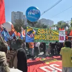 Ato da esquerda contra tarifas de Trump, em São Paulo | Foto: Tauany Cattan/Revista Oeste