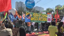 Ato da esquerda contra tarifas de Trump, em São Paulo | Foto: Tauany Cattan/Revista Oeste