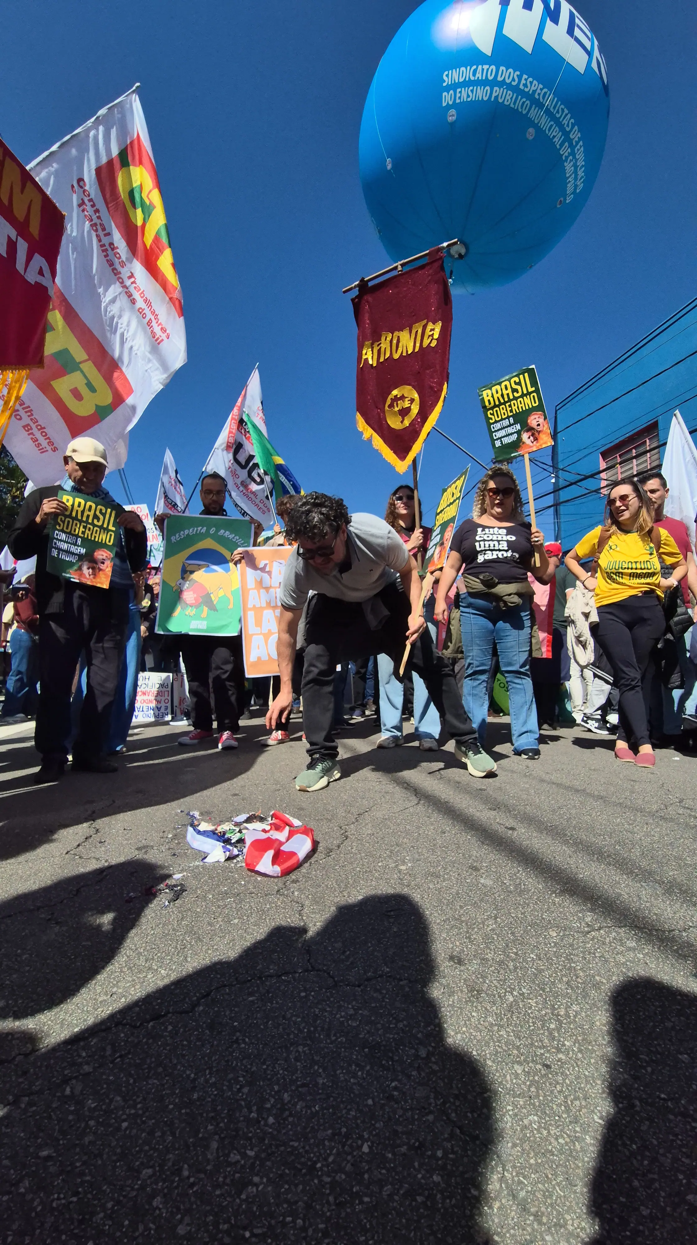 Ato da esquerda em São Paulo | Foto: Tauany Cattan/Revista <b>Oeste</b>