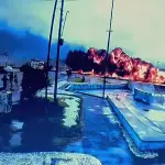 Sem pista suficiente, jato rompe limite de aeroporto em Ubatuba e explode no mar | Foto: Frame Câmera de segurança de Ubatuba