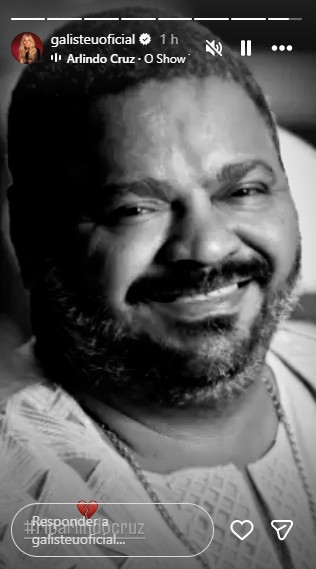 Adriane Galisteu lamentou a morte de Arlindo Cruz | Foto: Reprodução/Instagram