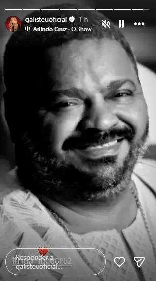 Adriane Galisteu lamentou a morte de Arlindo Cruz | Foto: Reprodução/Instagram