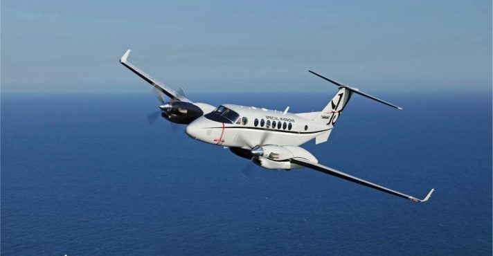 O Beechcraft King Air 360ER, modelo de última geração fornecido pelos EUA: apoio estratégico à Argentina | Foto: Reprodução/Twiiter/X
