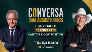 O Conversa com Augusto Nunes é transmitido às terças-feiras, das 20h30 às 21h30 | Foto: Divulgação/Oeste