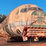 Fuselagem do Boeing 727 da Vasp vai virar suíte de hotel no interior do Maranhão | Foto: Reprodução/Twitter/X