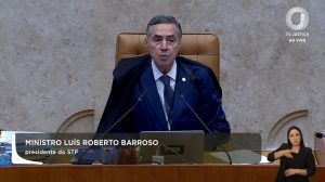 Luís Roberto Barroso, presidente do STF - 1º/8/2025 | Foto: Reprodução/YouTube