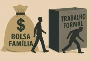 O Bolsa Família não é, de fato, uma transferência de renda | Foto: Divulgação/Oeste | Imagem criada com o auxílio de inteligência artificial