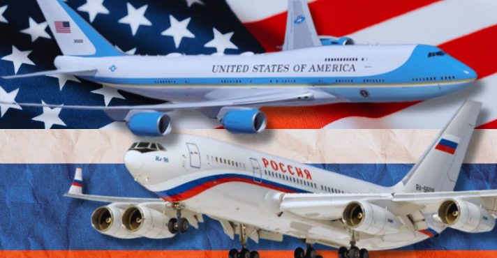 Trump Putin Avião