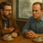 Uma frase mudou os rumos do café da tarde | Foto: Divulgação/Oeste | Imagem criada com o auxílio de inteligência artificial