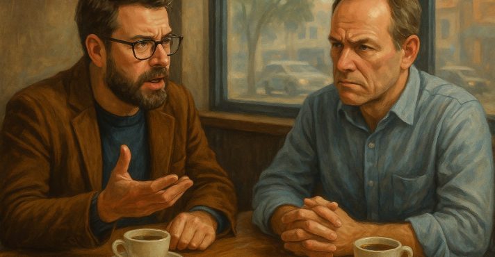 Uma frase mudou os rumos do café da tarde | Foto: Divulgação/Oeste | Imagem criada com o auxílio de inteligência artificial