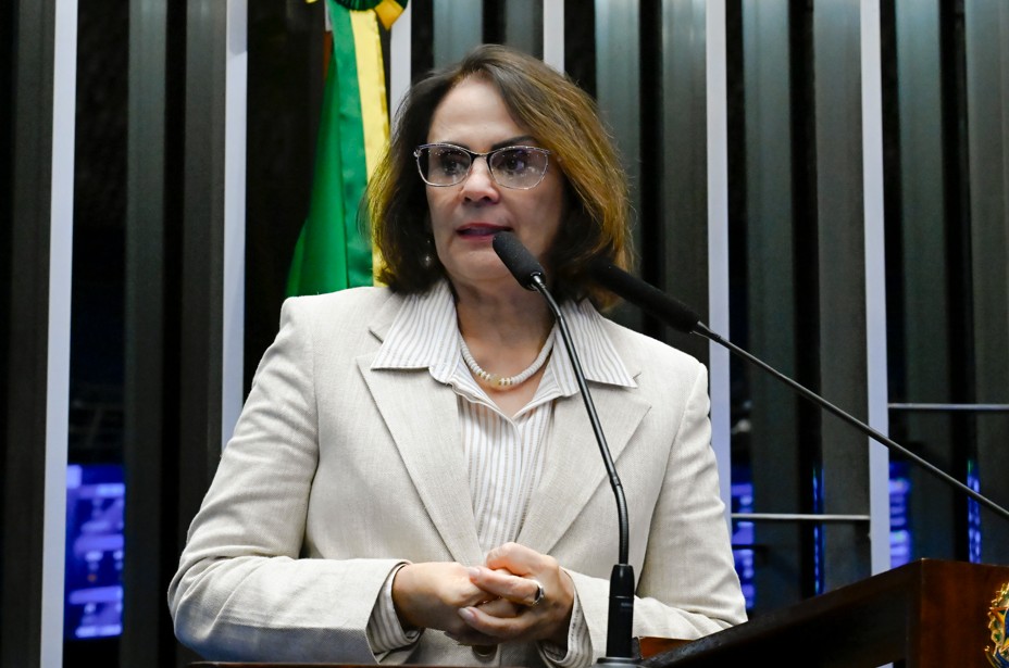 Damares Alves, em discurso no Senado - 12/08/2025 | Foto: Waldemir Barreto/Agência Senado