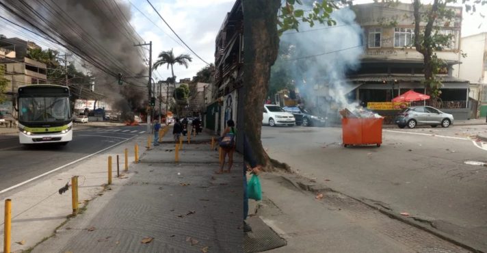 Traficantes sequestram ônibus e bloqueiam ruas em bairro no RJ