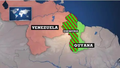 Região de Essequibo, de disputa entre Venezuela e Guiana