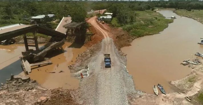 Ponte sobre o Rio Autaz Mirim, BR-319, no Amazonas