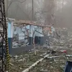 Imagem da explosão de fábrica, em Curitiba