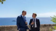 Emmanuel Macron e Friedrich Merz