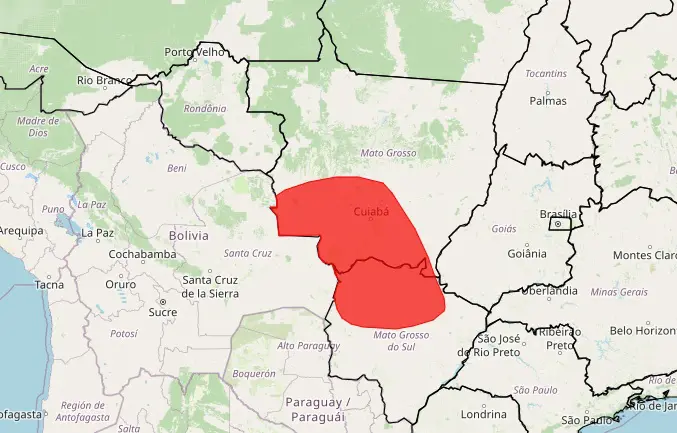 Mato Grosso e Mato Grosso do Sul encaram alerta vermelho