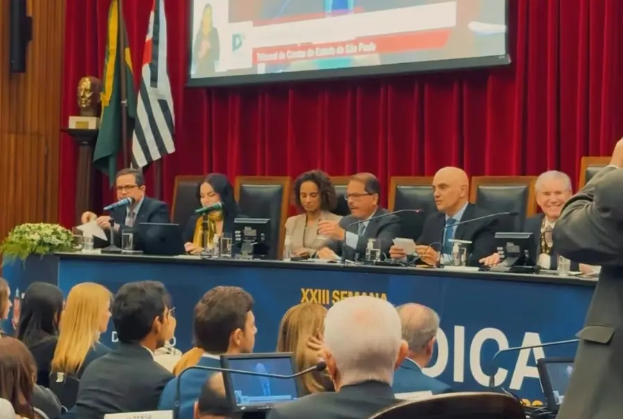 Moraes marcou presença no evento